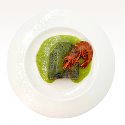 RODABALLO CON LANGOSTINO...